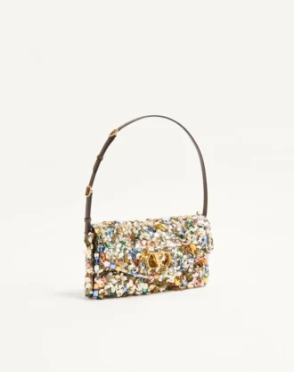 Bolso pequeño de hombro bordado DeVain de Valentino Garavani