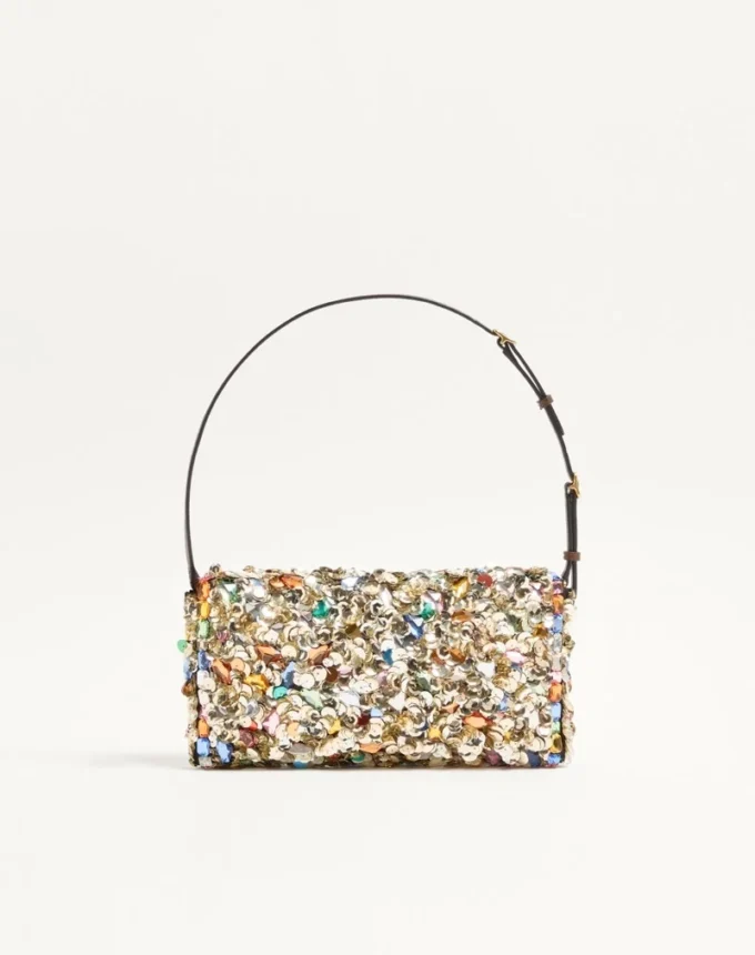 Bolso pequeño de hombro bordado DeVain de Valentino Garavani Bolso pequeño de hombro bordado DeVain de Valentino Garavani