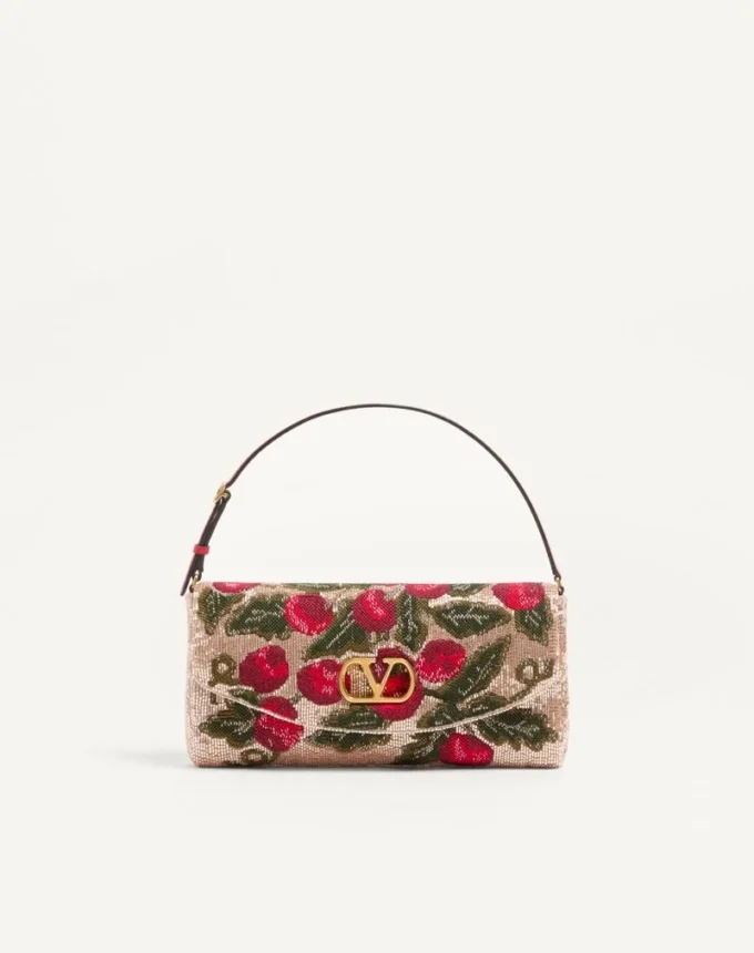 Bolso pequeño de hombro bordado DeVain de Valentino Garavani Bolso pequeño de hombro bordado DeVain de Valentino Garavani