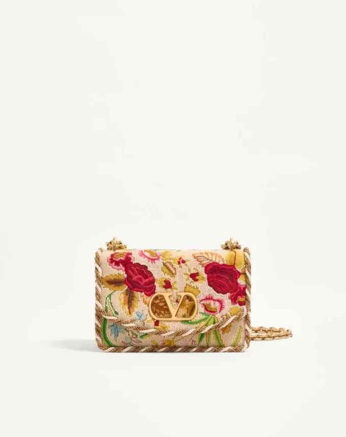 Bolso pequeño de hombro bordado Vain de Valentino Garavani Bolso pequeño de hombro bordado Vain de Valentino Garavani