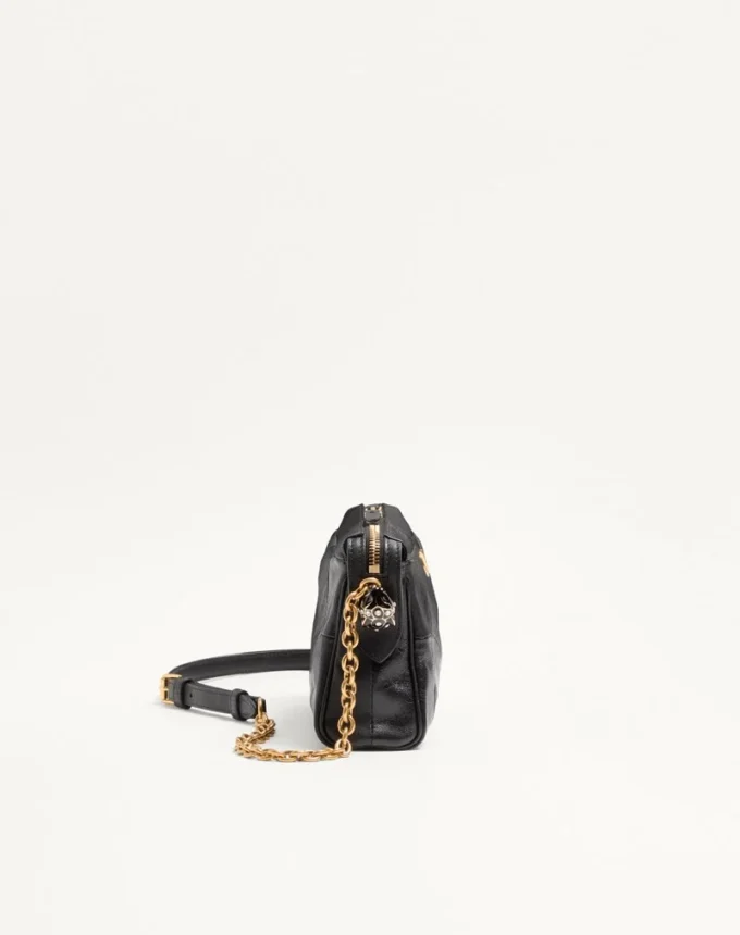Bolso pequeño de hombro Panthea de Valentino Garavani en piel napa con estampado Chevron Bolso pequeño de hombro Panthea de Valentino Garavani en piel napa con estampado Chevron