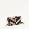 Bolso pequeño de hombro Panthea de Valentino Garavani en pitón y ante con estampado en forma de chevron Bolso pequeño de hombro Panthea de Valentino Garavani en pitón y ante con estampado en forma de chevron