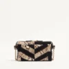 Bolso pequeño de hombro Panthea de Valentino Garavani en pitón y ante con estampado en forma de chevron Bolso pequeño de hombro Panthea de Valentino Garavani en pitón y ante con estampado en forma de chevron