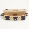 Bolso pequeño de hombro Valentino Garavani DeVain en rafia con estampado de ondas
