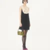 Bolso pequeño de hombro Valentino Garavani DeVain en tejido jacquard lurex
