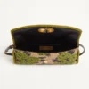 Bolso pequeño de hombro Valentino Garavani DeVain en tejido jacquard lurex