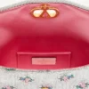 Bolso pequeño de hombro Valentino Garavani DeVain en tejido jacquard lurex floral