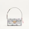 Bolso pequeño de hombro Valentino Garavani DeVain en tejido jacquard lurex floral