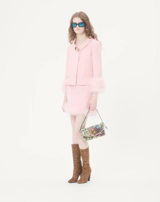 Bolso pequeño de hombro Valentino Garavani DeVain en tejido jacquard Voyage Imaginaire Bolso pequeño de hombro Valentino Garavani DeVain en tejido jacquard Voyage Imaginaire