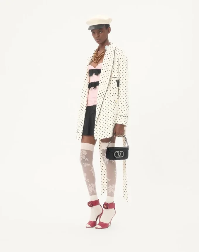 Bolso pequeño de hombro Valentino Garavani Locò con logotipo joya