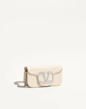 Bolso pequeño de hombro Valentino Garavani Locò con logotipo joya