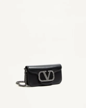 Bolso pequeño de hombro Valentino Garavani Locò con logotipo joya