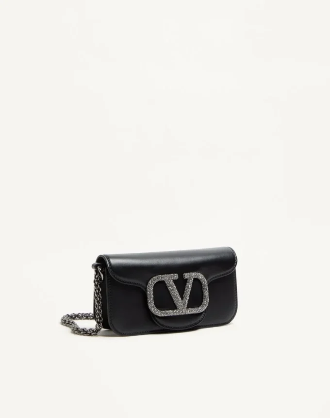 Bolso pequeño de hombro Valentino Garavani Locò con logotipo joya