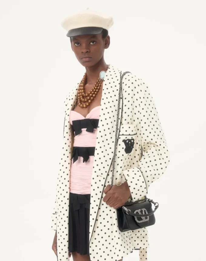 Bolso pequeño de hombro Valentino Garavani Locò con logotipo joya