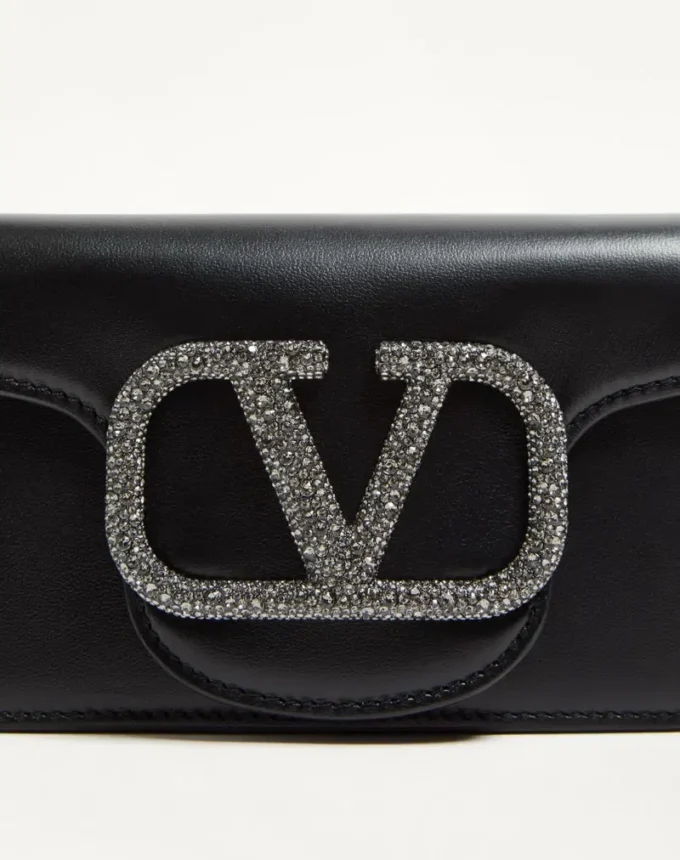 Bolso pequeño de hombro Valentino Garavani Locò con logotipo joya