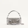 Bolso pequeño de hombro Valentino Garavani Locò con pedrería Bolso pequeño de hombro Valentino Garavani Locò con pedrería