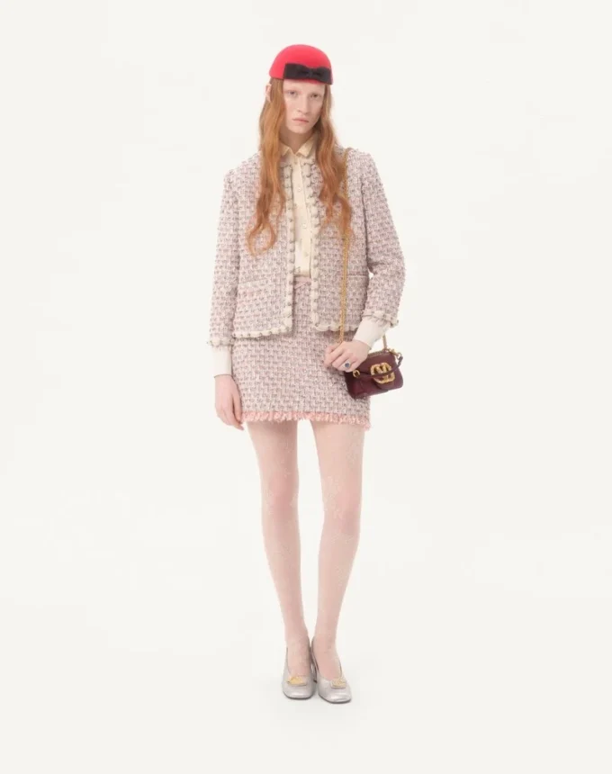 Bolso pequeño de hombro Valentino Garavani Locò en piel de becerro con logotipo Jewel