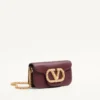 Bolso pequeño de hombro Valentino Garavani Locò en piel de becerro con logotipo Jewel