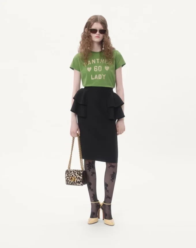 Bolso pequeño de hombro Valentino Garavani Vain en piel de becerro con efecto poni y estampado animalier Bolso pequeño de hombro Valentino Garavani Vain en piel de becerro con efecto poni y estampado animalier