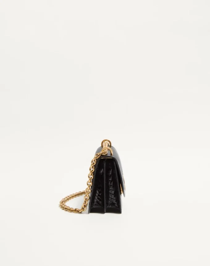 Bolso pequeño de hombro Valentino Garavani Vain en piel de cocodrilo Bolso pequeño de hombro Valentino Garavani Vain en piel de cocodrilo
