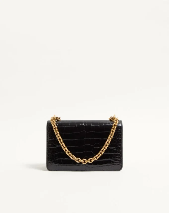 Bolso pequeño de hombro Valentino Garavani Vain en piel de cocodrilo Bolso pequeño de hombro Valentino Garavani Vain en piel de cocodrilo