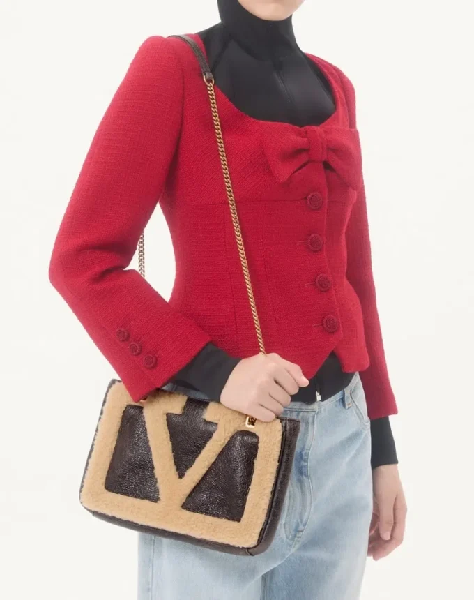 Bolso pequeño de piel de oveja Valentino Garavani Viva Superstar Bolso pequeño de piel de oveja Valentino Garavani Viva Superstar