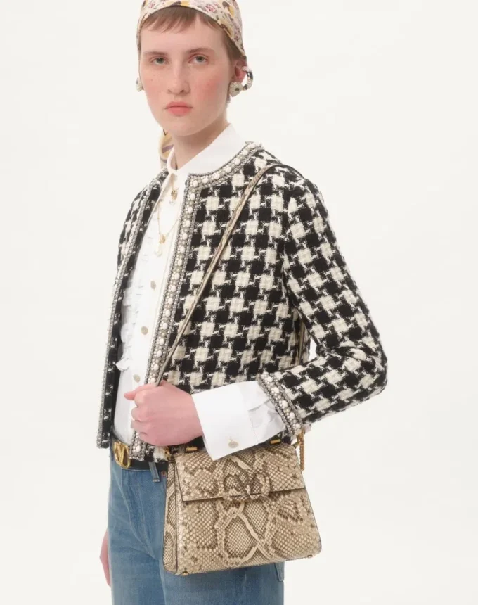 Bolso pequeño de pitón Vsling de Valentino Garavani