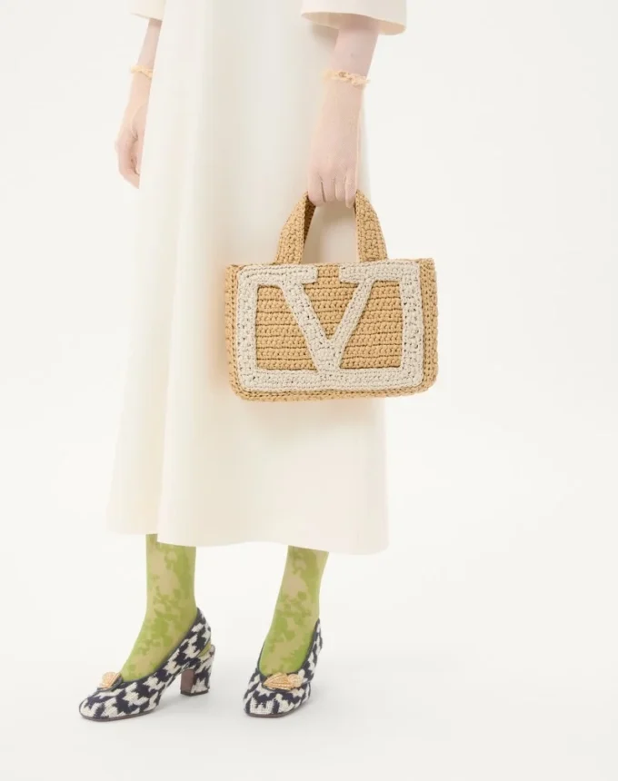 Bolso pequeño de rafia Valentino Garavani Viva Superstar Bolso pequeño de rafia Valentino Garavani Viva Superstar