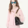 Bolso pequeño Laseine de Valentino Garavani en piel napa con estampado en forma de chevron Bolso pequeño Laseine de Valentino Garavani en piel napa con estampado en forma de chevron