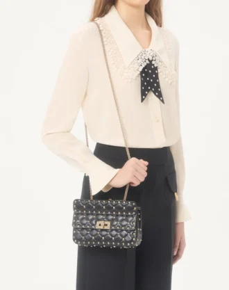 Bolso pequeño Nappa Rockstud Spike