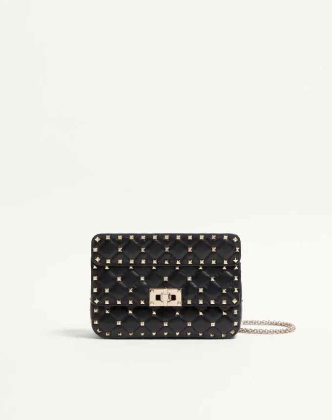 Bolso pequeño Nappa Rockstud Spike Bolso pequeño Nappa Rockstud Spike