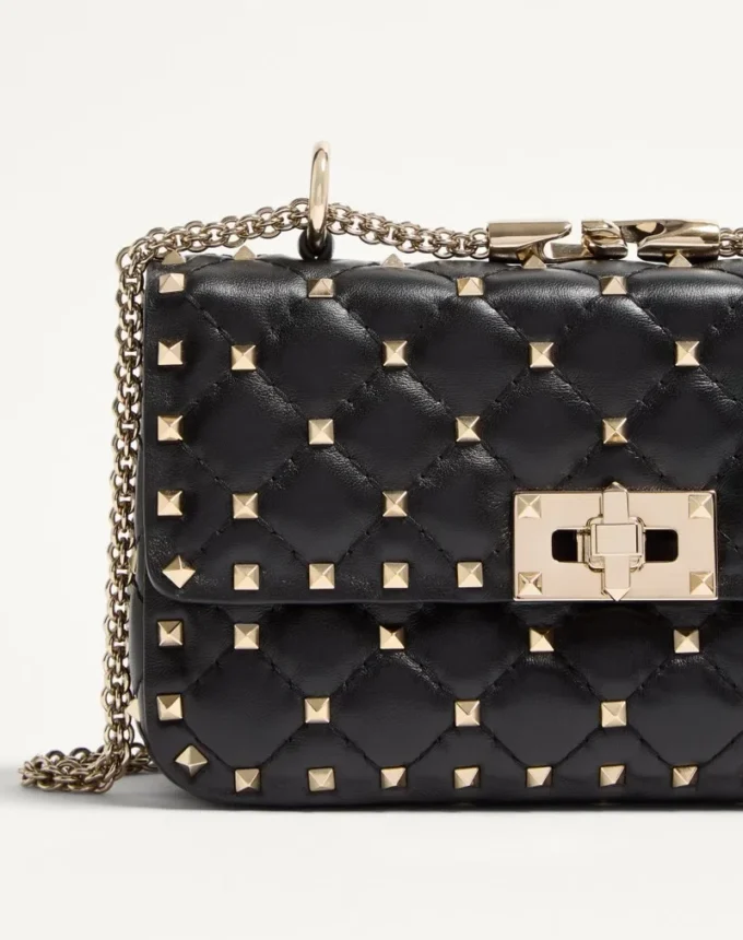 Bolso pequeño Nappa Rockstud Spike Bolso pequeño Nappa Rockstud Spike