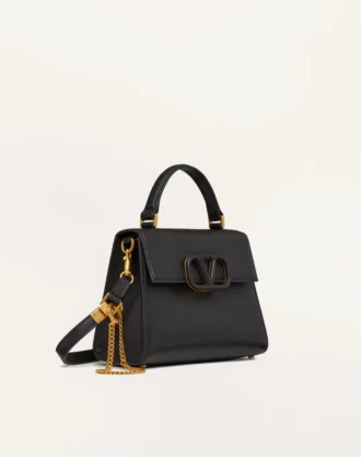 Bolso pequeño Vsling de piel de becerro granulada