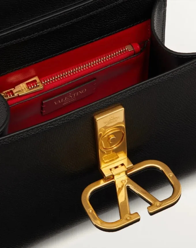 Bolso pequeño Vsling de piel de becerro granulada