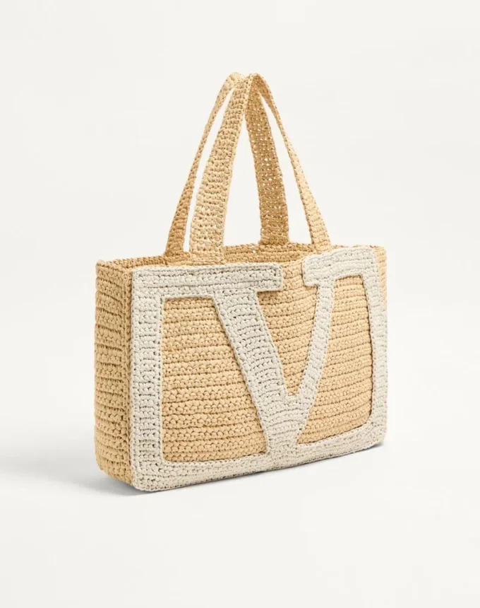 Bolso shopping grande de rafia Valentino Garavani Viva Superstar Bolso shopping grande de rafia Valentino Garavani Viva Superstar