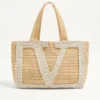 Bolso shopping grande de rafia Valentino Garavani Viva Superstar Bolso shopping grande de rafia Valentino Garavani Viva Superstar
