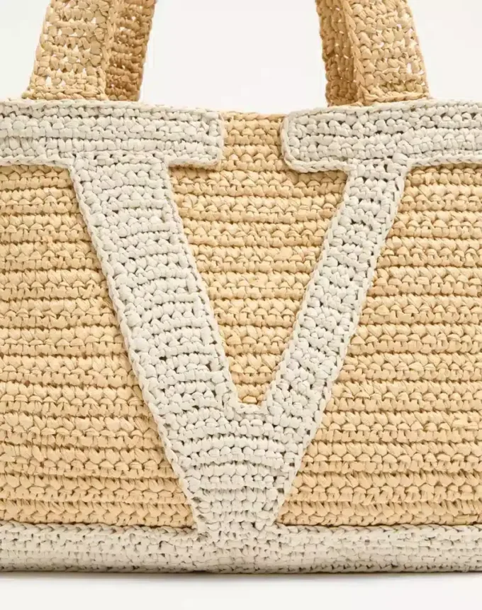 Bolso shopping grande de rafia Valentino Garavani Viva Superstar Bolso shopping grande de rafia Valentino Garavani Viva Superstar