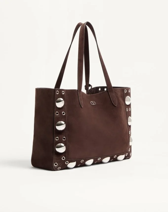 Bolso shopping mediano Nellcôte de ante de Valentino Garavani Bolso shopping mediano Nellcôte de ante de Valentino Garavani