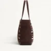 Bolso shopping mediano Nellcôte de ante de Valentino Garavani Bolso shopping mediano Nellcôte de ante de Valentino Garavani