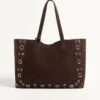 Bolso shopping mediano Nellcôte de ante de Valentino Garavani Bolso shopping mediano Nellcôte de ante de Valentino Garavani