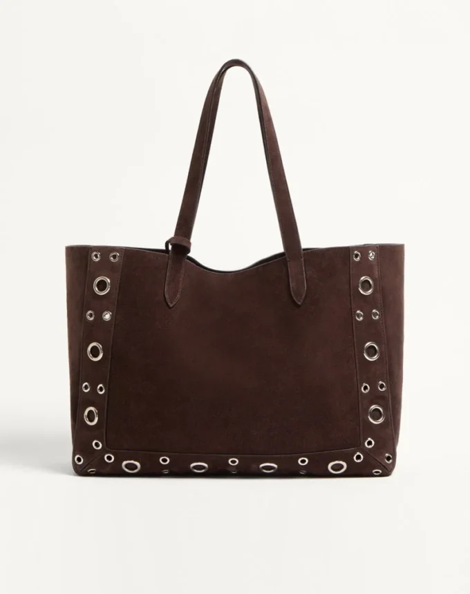 Bolso shopping mediano Nellcôte de ante de Valentino Garavani Bolso shopping mediano Nellcôte de ante de Valentino Garavani