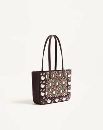 Bolso shopping mini bordado Nellcôte de Valentino Garavani