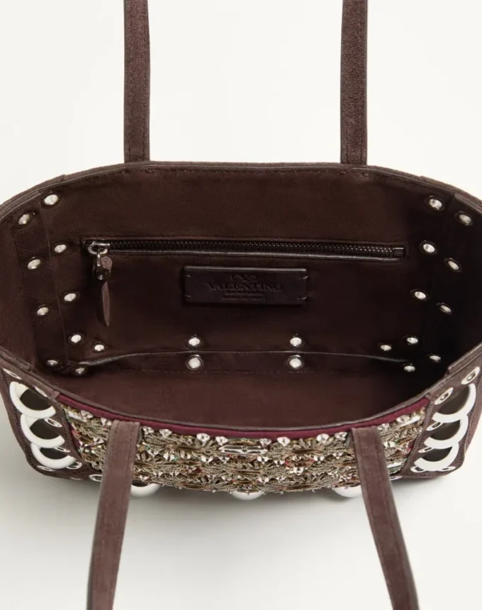 Bolso shopping mini bordado Nellcôte de Valentino Garavani Bolso shopping mini bordado Nellcôte de Valentino Garavani