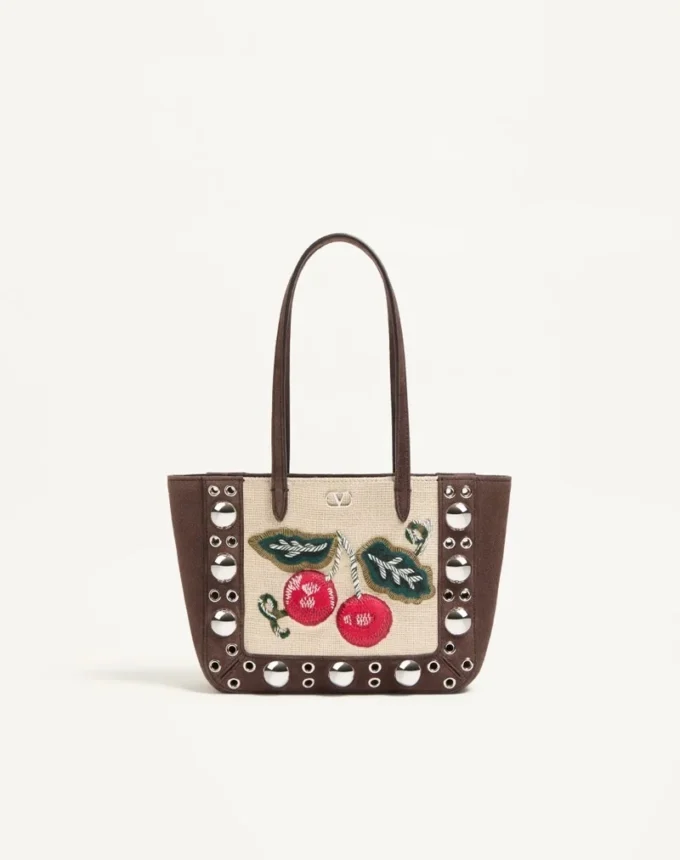 Bolso shopping mini bordado Nellcôte de Valentino Garavani Bolso shopping mini bordado Nellcôte de Valentino Garavani