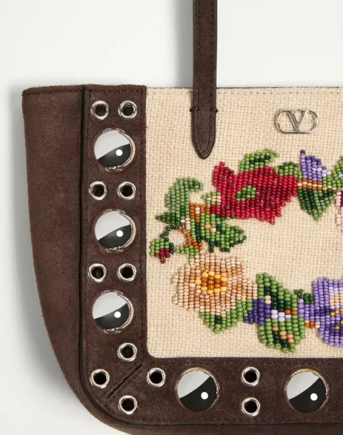 Bolso shopping mini bordado Nellcôte de Valentino Garavani Bolso shopping mini bordado Nellcôte de Valentino Garavani