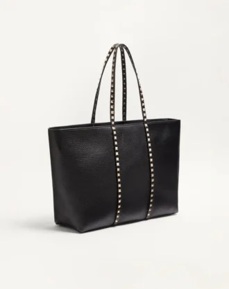 Bolso shopping Valentino Garavani Rockstud en piel de becerro granulada