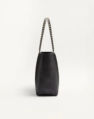 Bolso shopping Valentino Garavani Rockstud en piel de becerro granulada