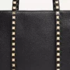 Bolso shopping Valentino Garavani Rockstud en piel de becerro granulada Bolso shopping Valentino Garavani Rockstud en piel de becerro granulada