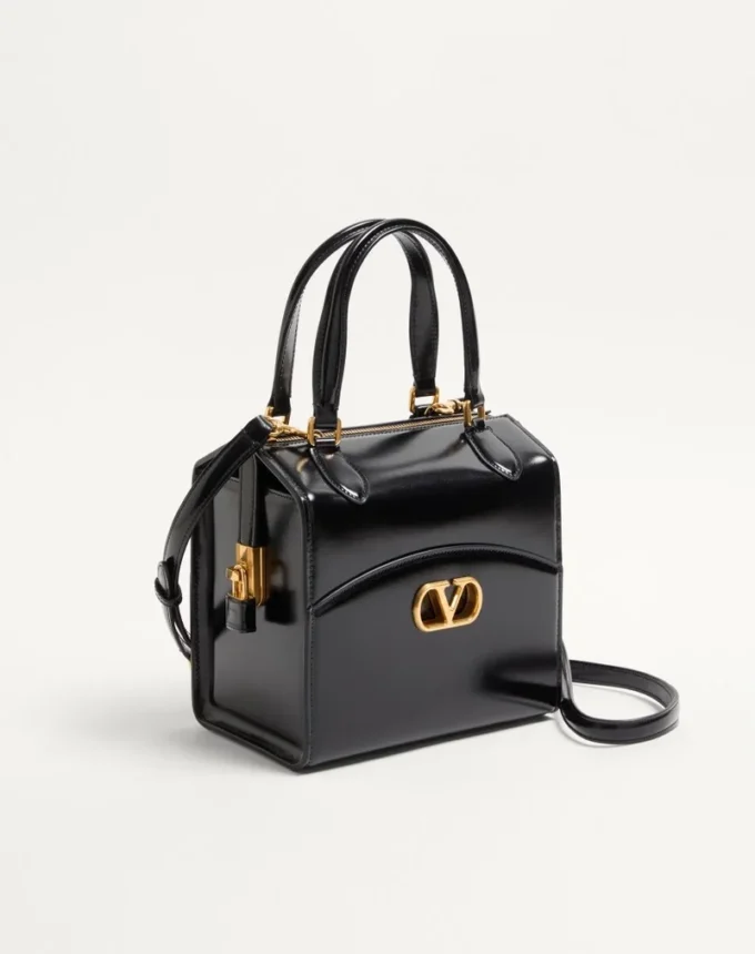 Bolso tipo bowling Vain-Case de Valentino Garavani en piel de becerro brillante Bolso tipo bowling Vain-Case de Valentino Garavani en piel de becerro brillante