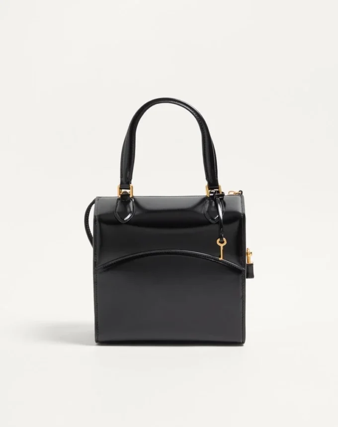 Bolso tipo bowling Vain-Case de Valentino Garavani en piel de becerro brillante Bolso tipo bowling Vain-Case de Valentino Garavani en piel de becerro brillante